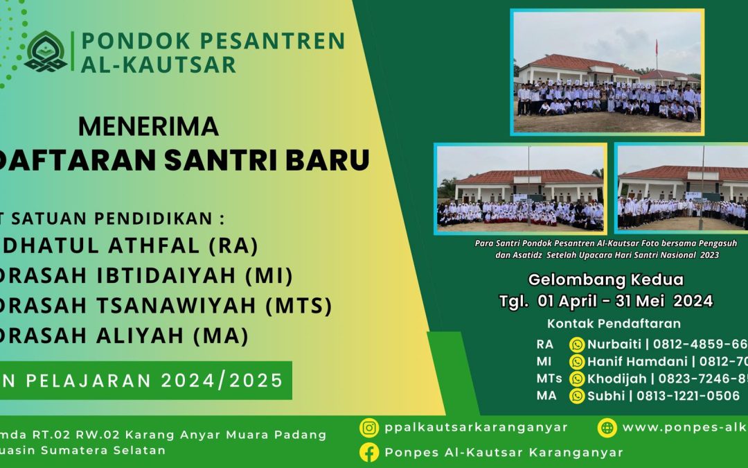 Penerimaan Peserta Didik Baru (PPDB) TP. 2024/2025